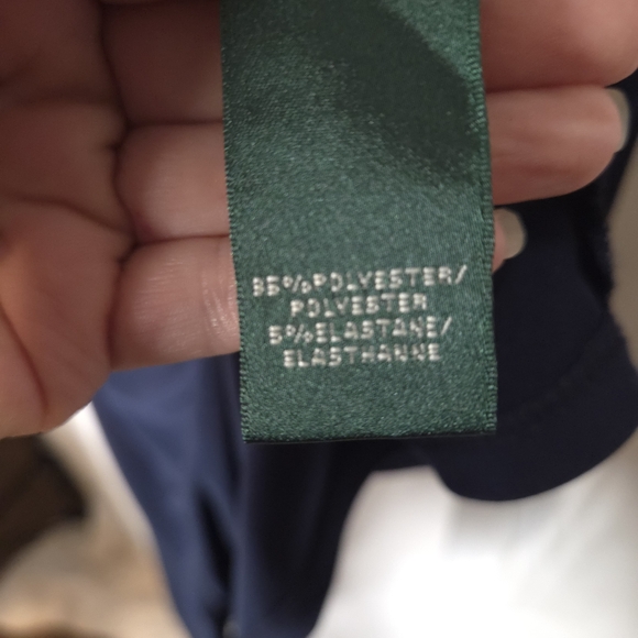 Lauren Ralph Lauren Women's Midnight Blue Midi Ruching 1/2 Sleeve Dress Size 6 - Picture 8 of 10